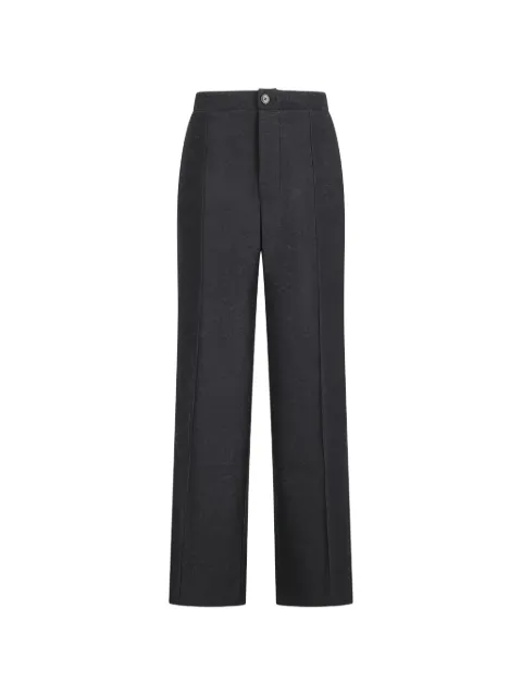 Spina pressed-crease wool trousers