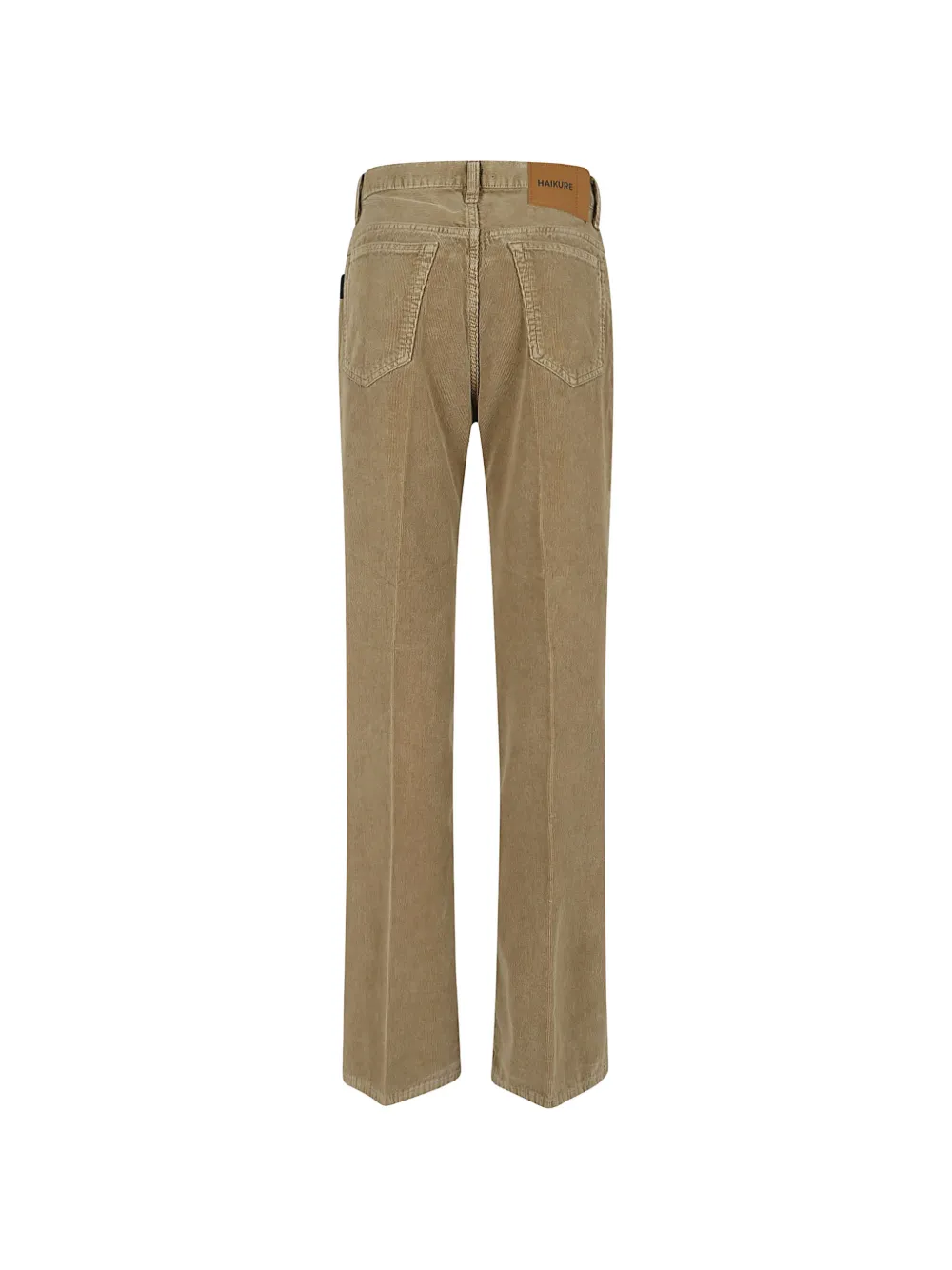 Haikure straight-leg corduroy trousers Beige