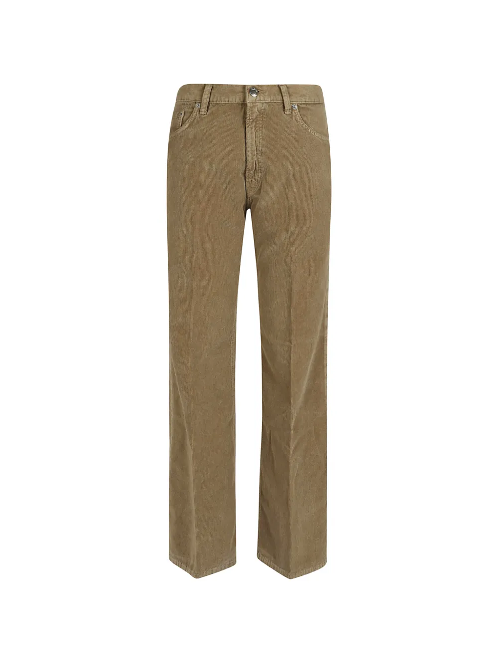 Haikure straight-leg corduroy trousers Beige