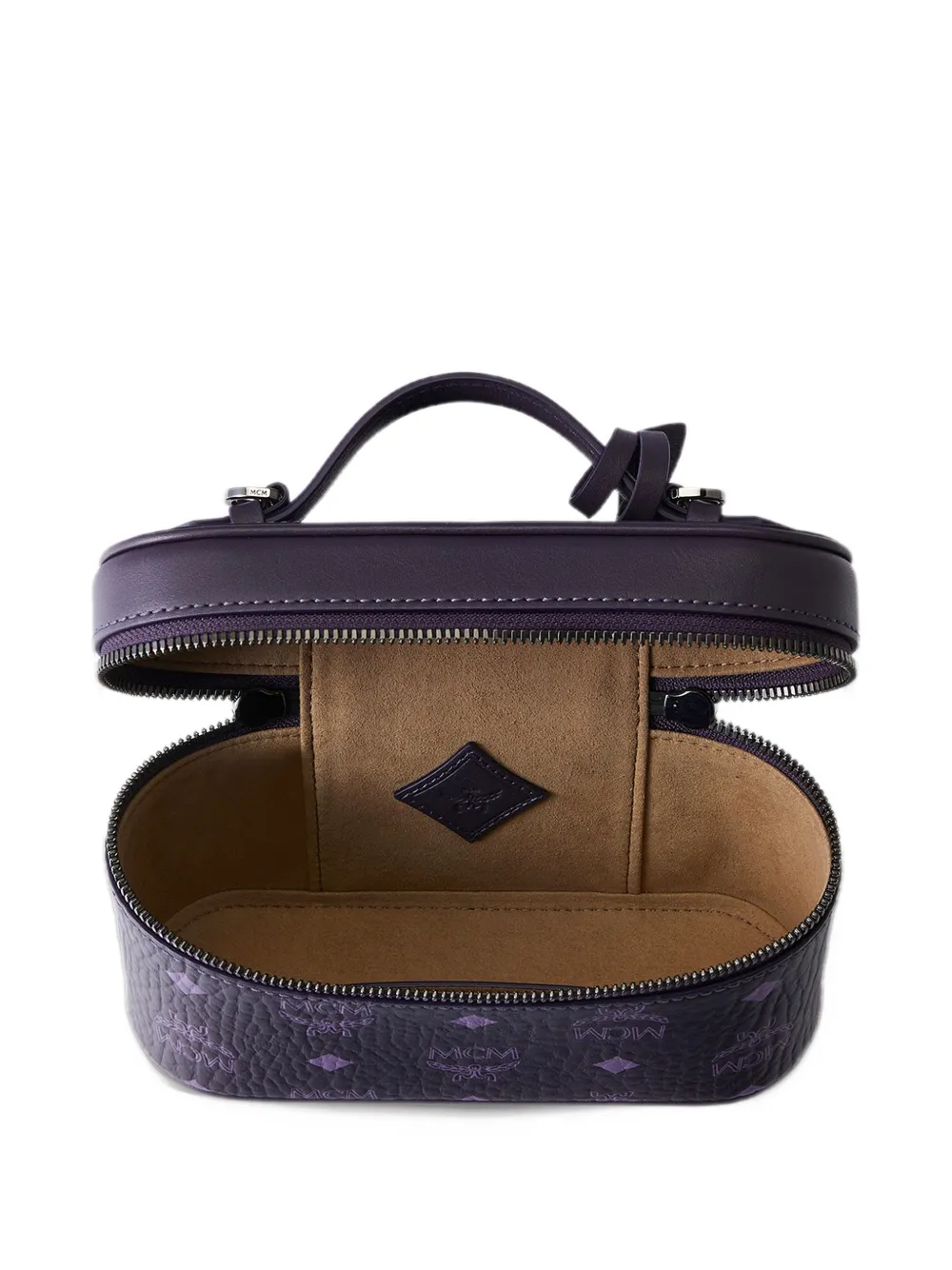 MCM mini Visetos Aren tote bag Paars