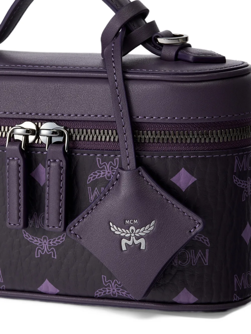 MCM mini Visetos Aren tote bag Paars