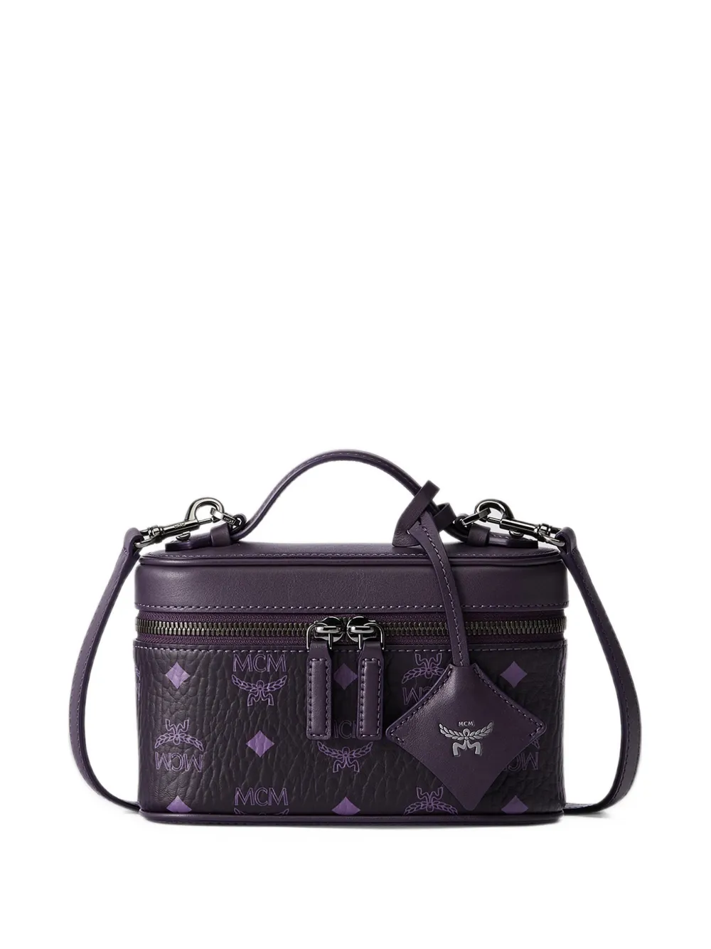 MCM mini Visetos Aren tote bag Paars