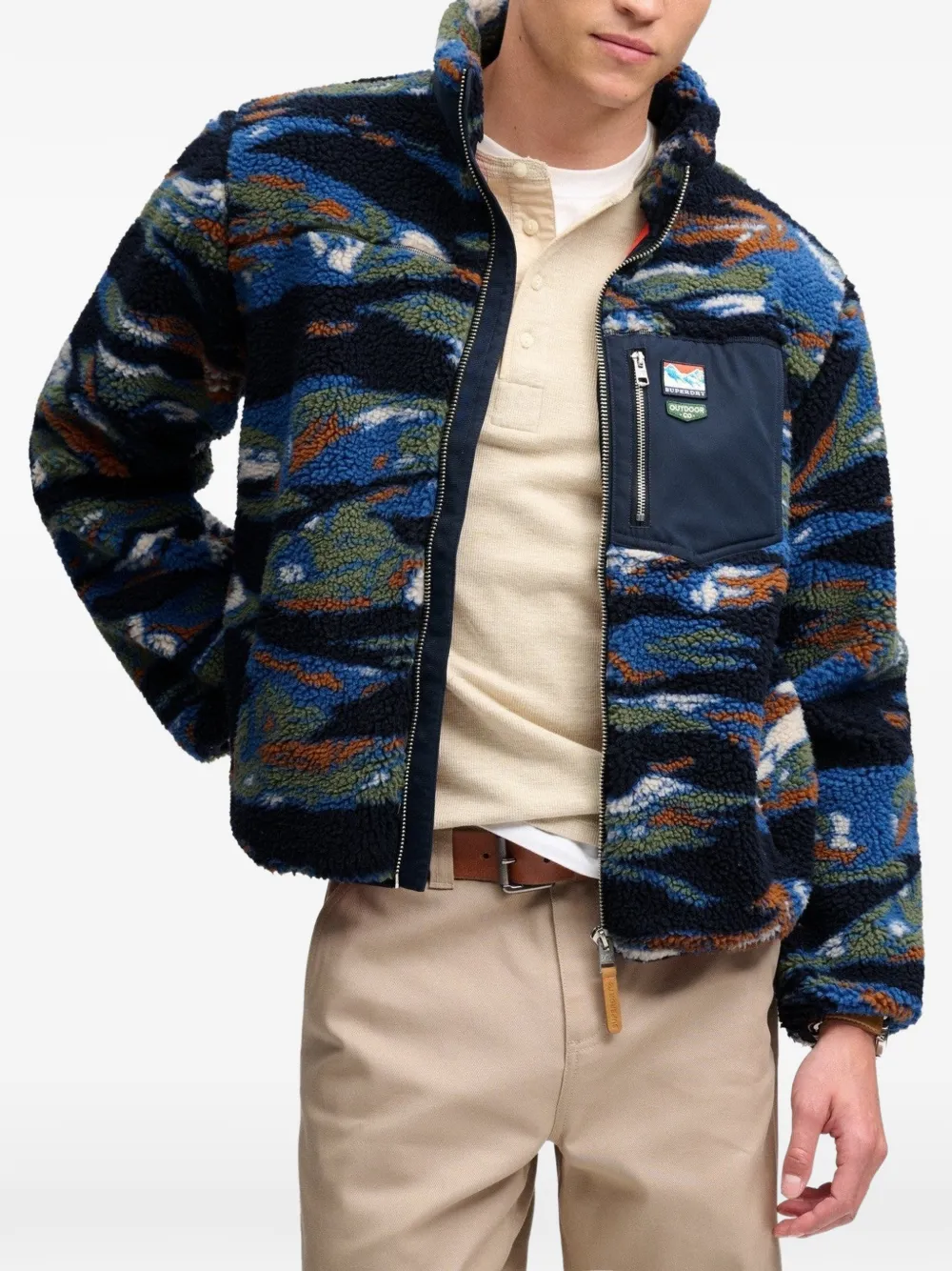 Superdry Terrain zip-up fleece jacket - Blu
