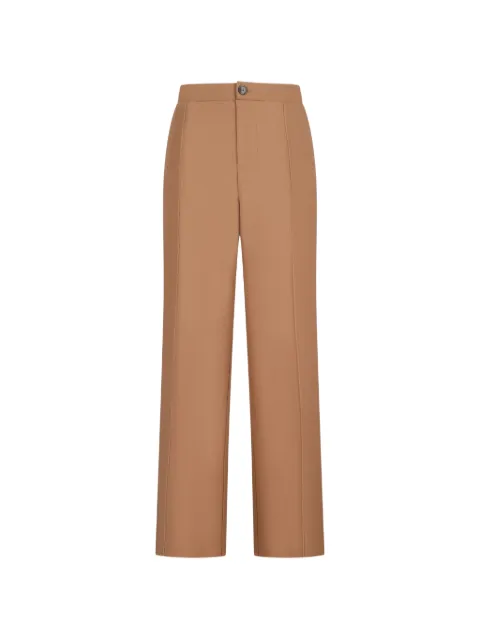 Spina pressed-crease trousers
