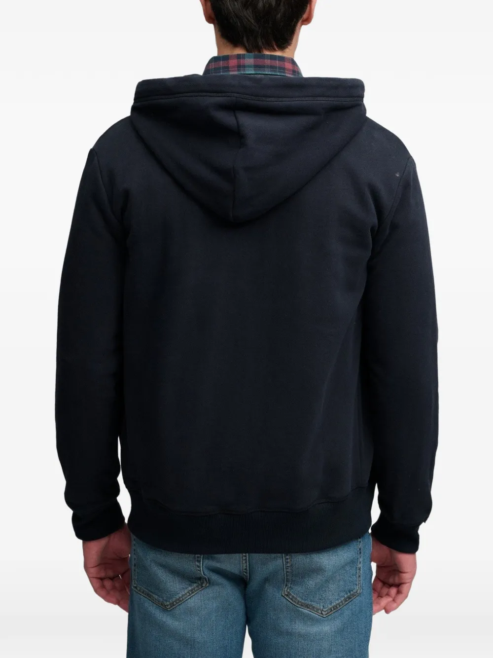Superdry Essential logo zip-up hoodie Blauw
