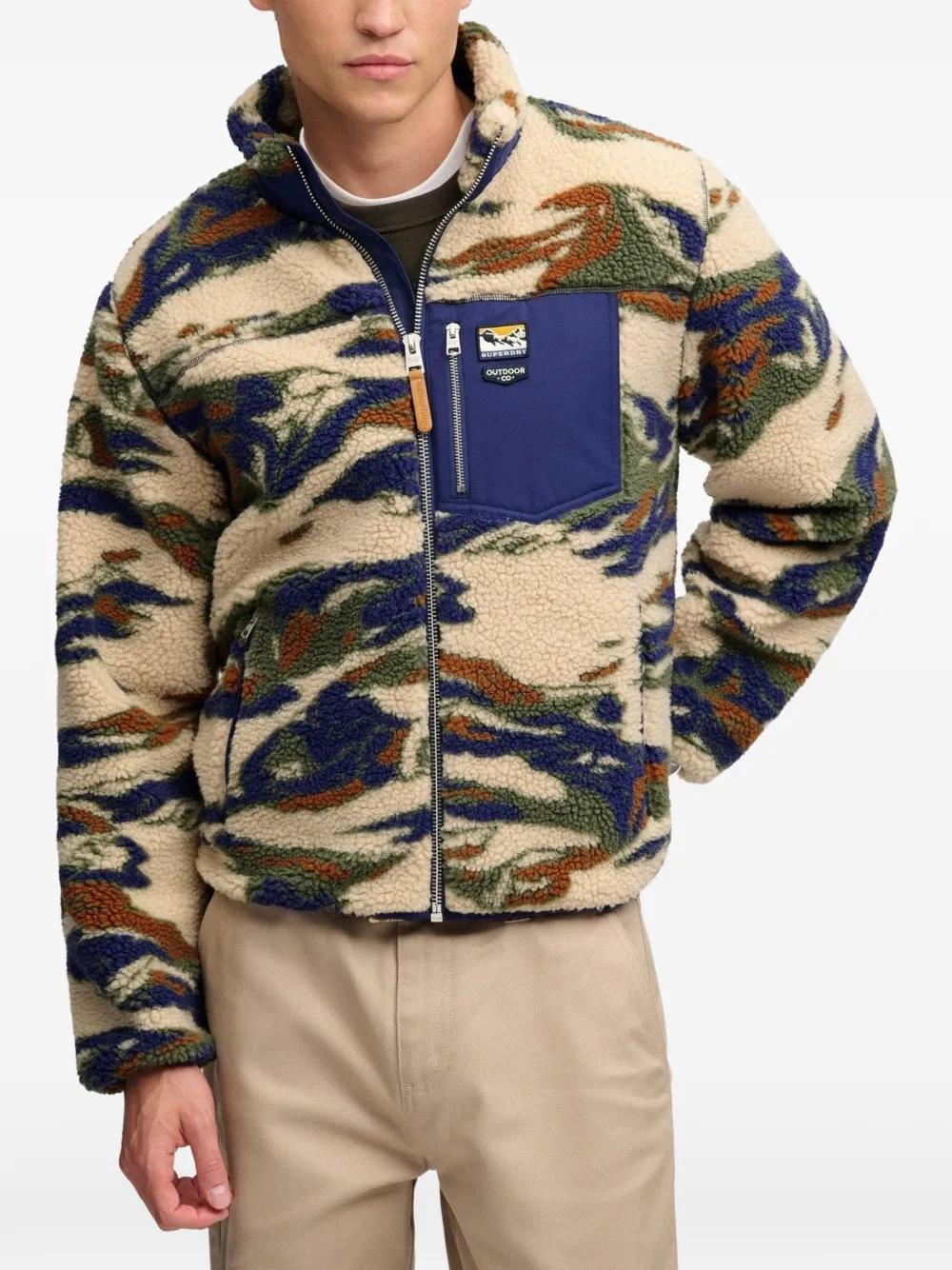 Superdry Terrain camouflage-print jacket Beige