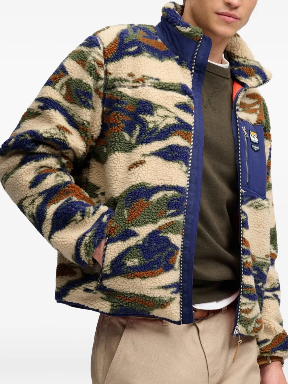 Superdry Terrain camouflage-print jacket Beige