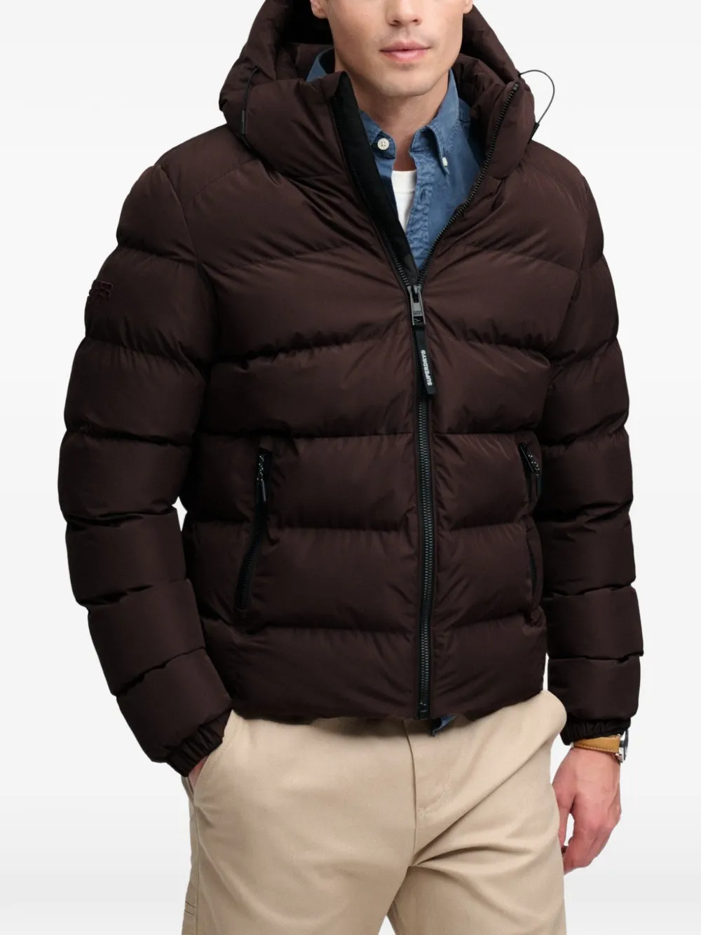 Superdry hooded puffer jacket Bruin