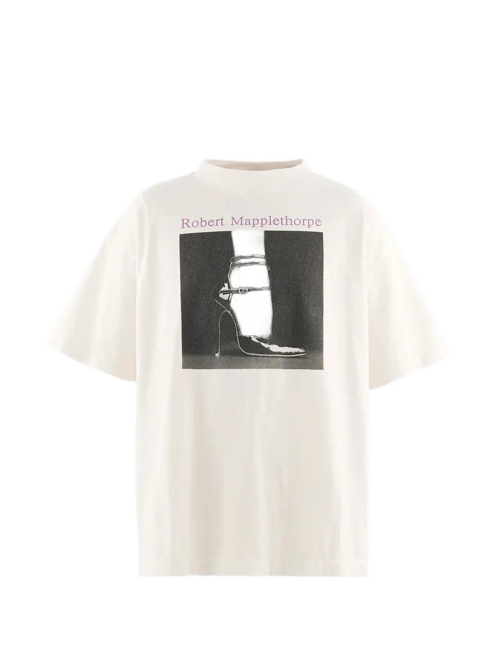 SAINT MXXXXXX x Robert Mapplethorpe Melody Shoe graphic-print T-shirt Beige