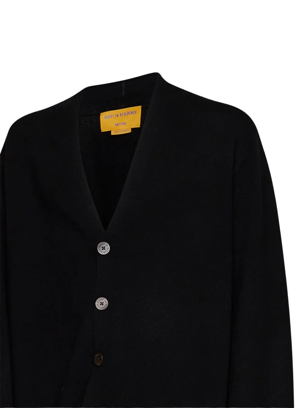 Guest In Residence Everywear V-neck cashmere cardigan Zwart