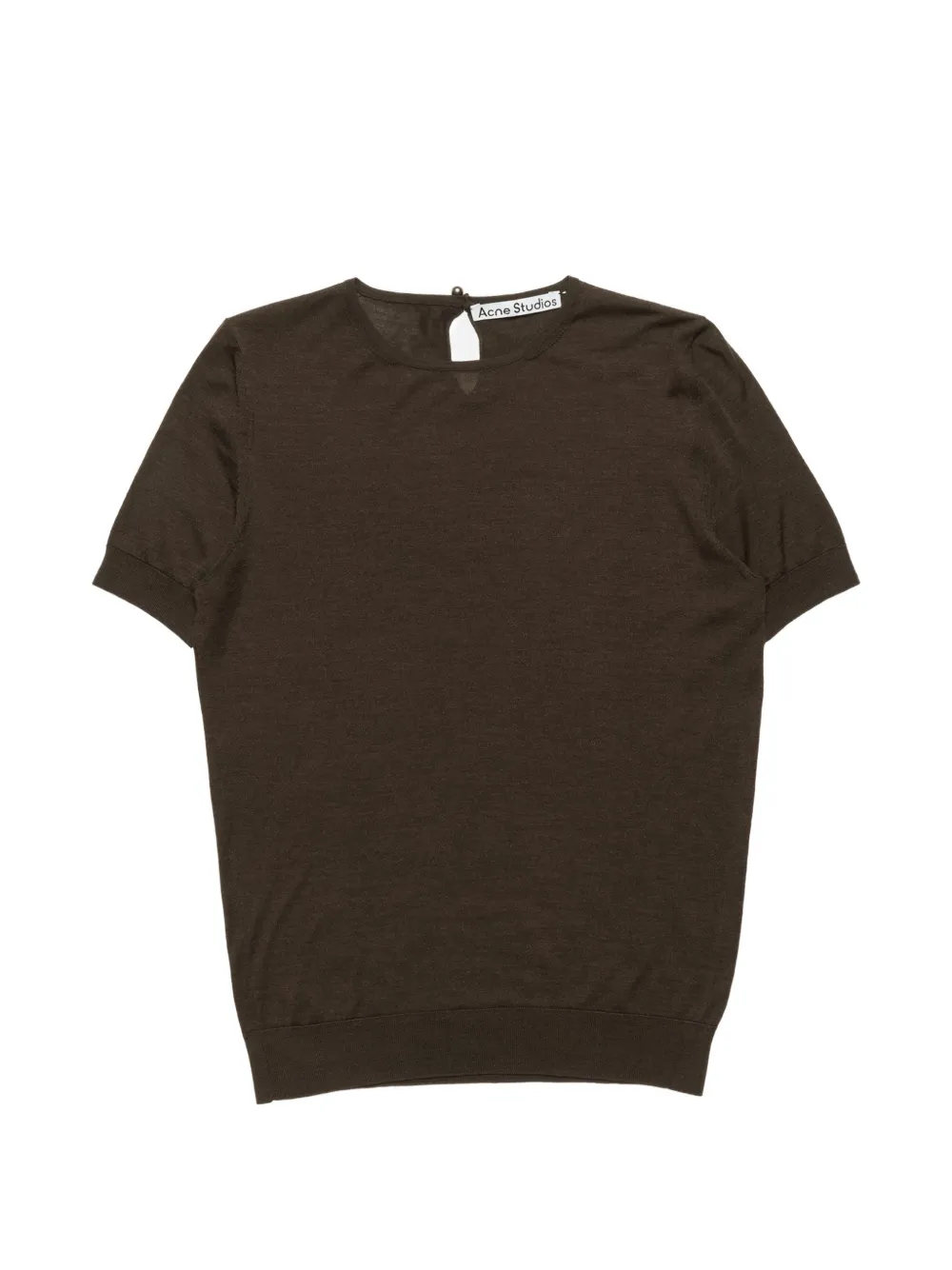 Acne Studios silk knit top - Marrone