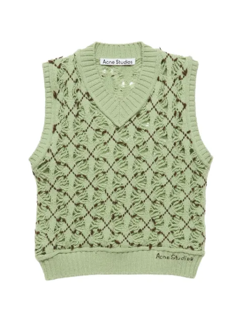 Acne Studios argyle wool vest