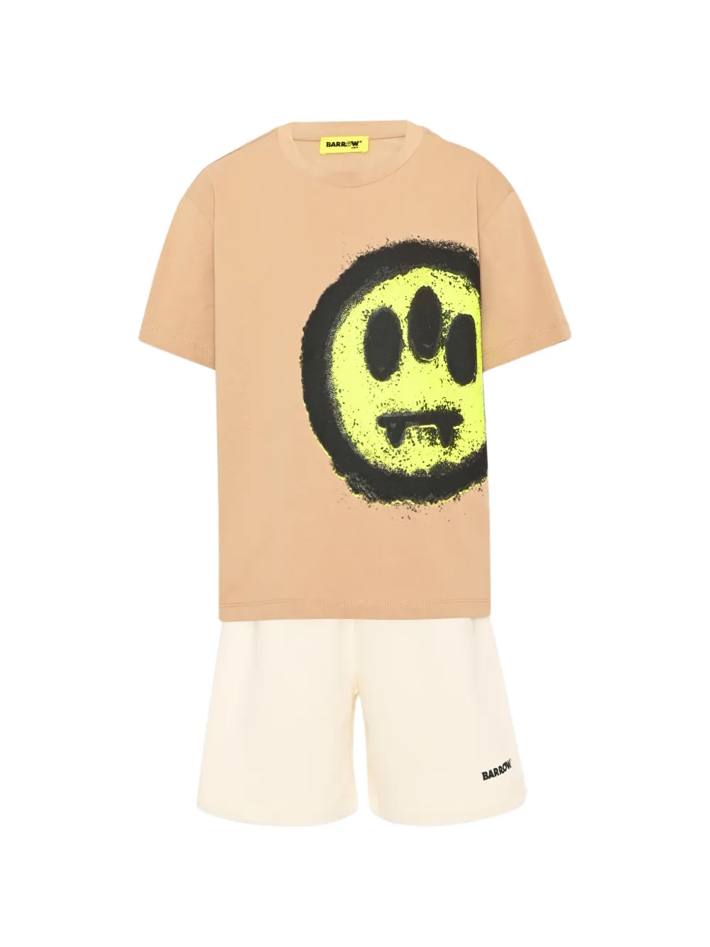 Barrow kids graphic-print shorts set Beige