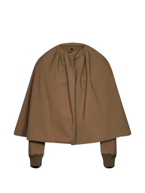 Balenciaga bomber cape in khaki