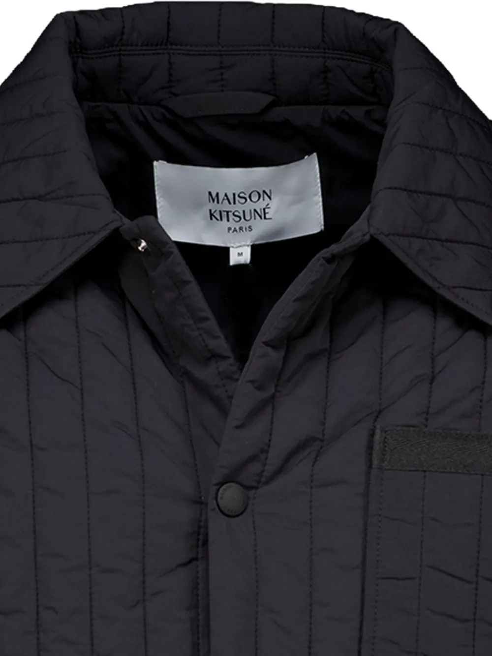 Maison Kitsuné Barn quilted jacket Zwart