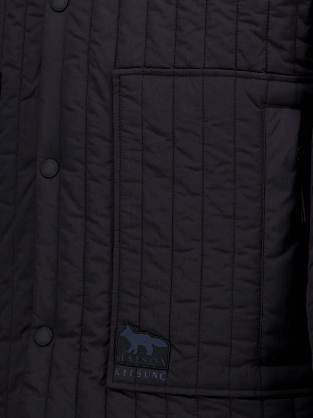 Maison Kitsuné Barn quilted jacket Zwart