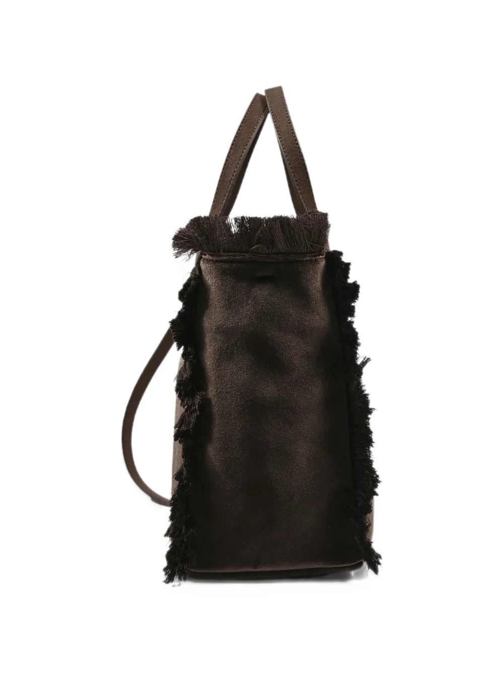 MC2 Saint Barth Colette fringe-trim logo-embroidered tote bag Bruin