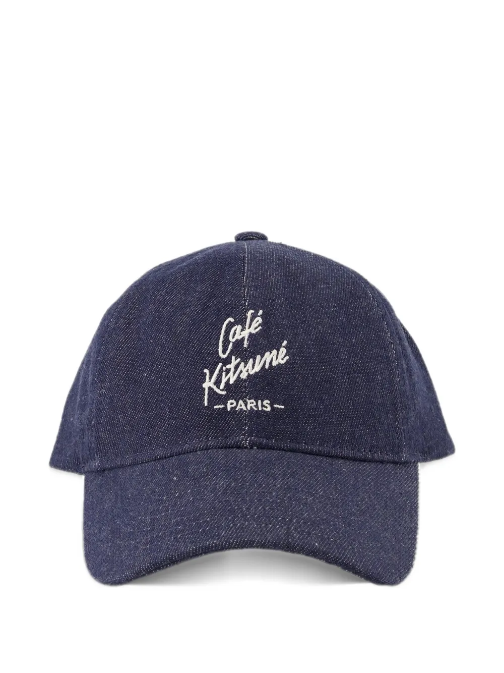 Maison Kitsuné Café Kitsuné denim cap Blauw