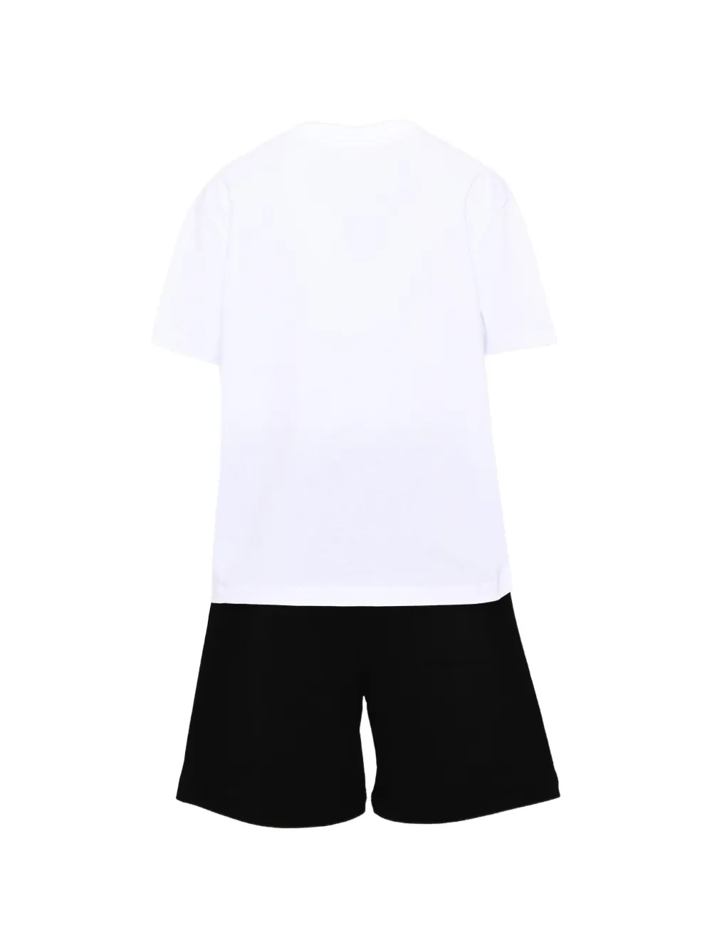 Barrow kids graphic-print cotton shorts set Wit