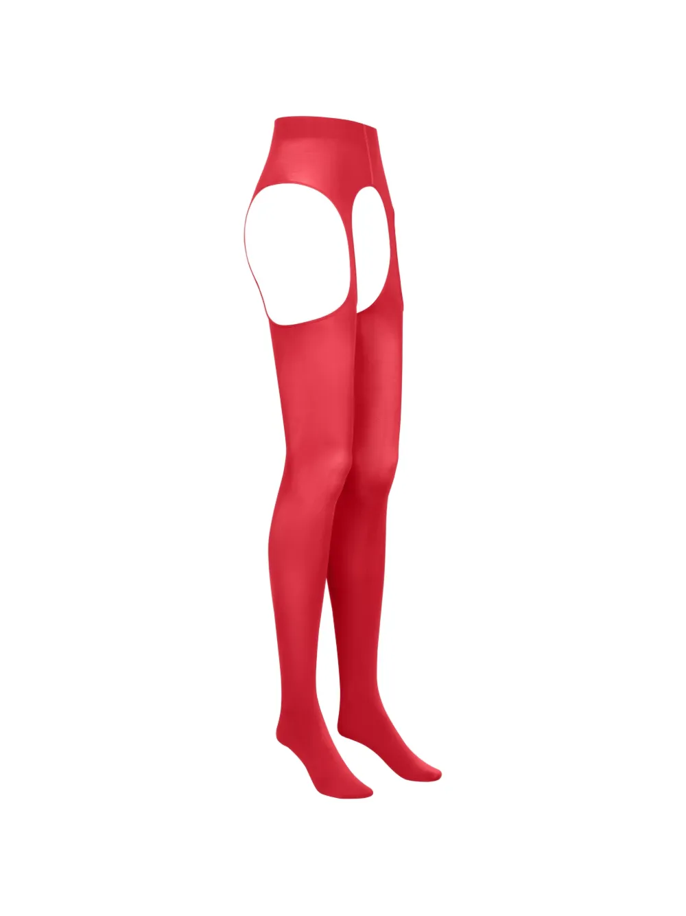 SCANDALE Panty met jarreteldesign en uitgesneden details Rood