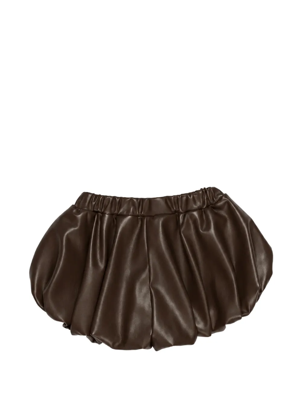 Miss Grant Kids pleated puff-ball shorts Bruin