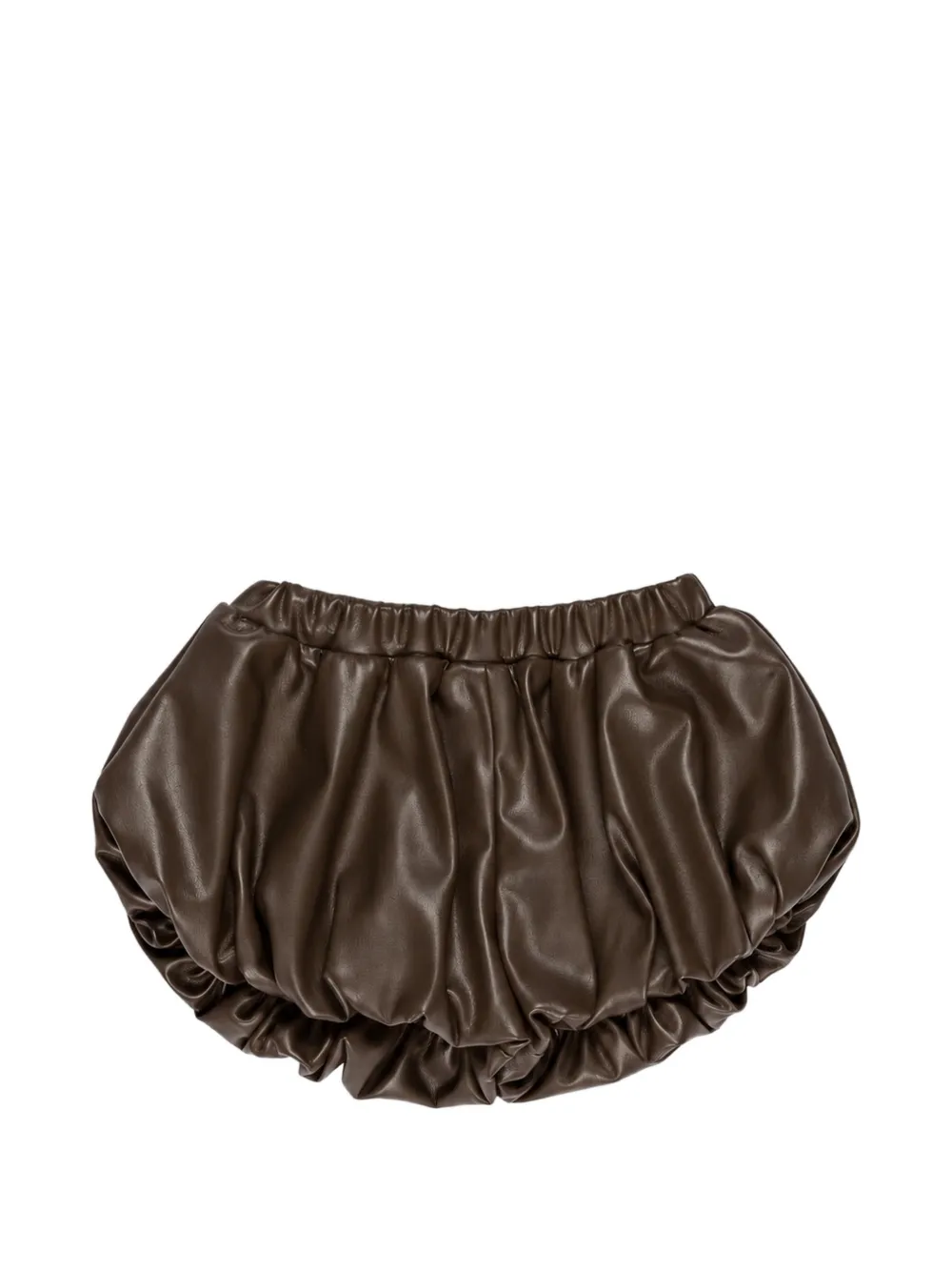 Miss Grant Kids pleated puff-ball shorts Bruin