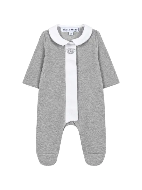 Tartine Et Chocolat logo-embroidered peter pan-collar pajamas