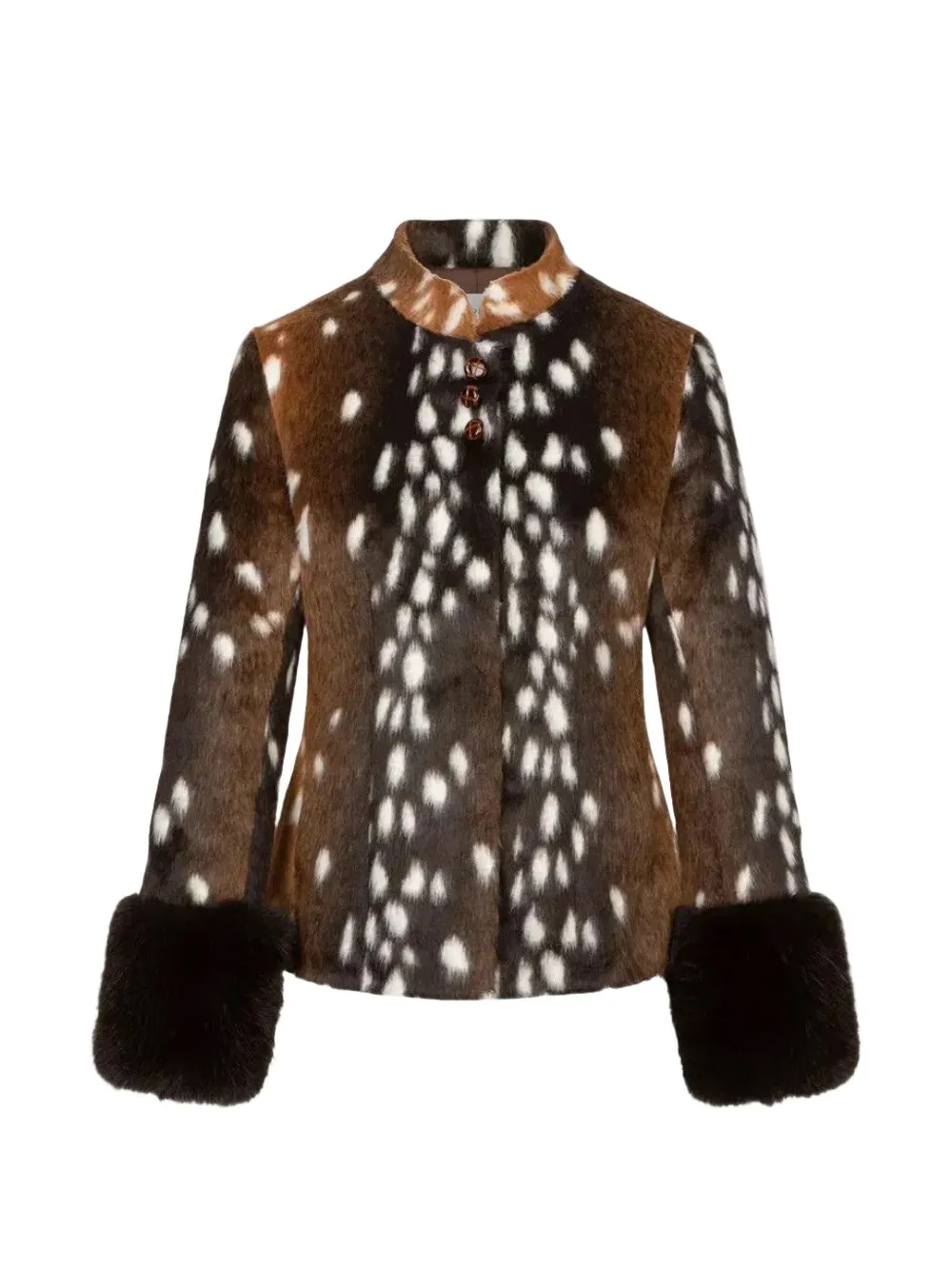 CARELLI Bambi deer-print jacket - Marrone