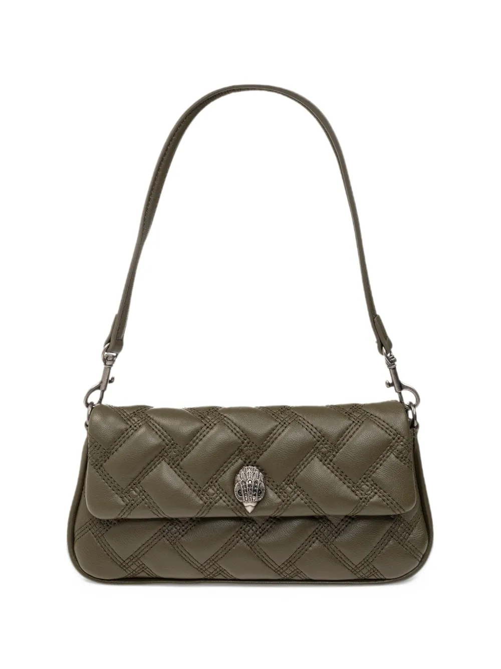 Kurt Geiger London Pickle quilted leather shoulder bag - Verde