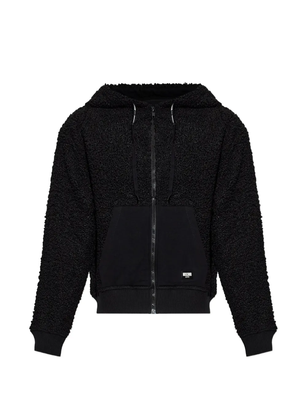 Moschino sherpa fleece sweatshirt Zwart