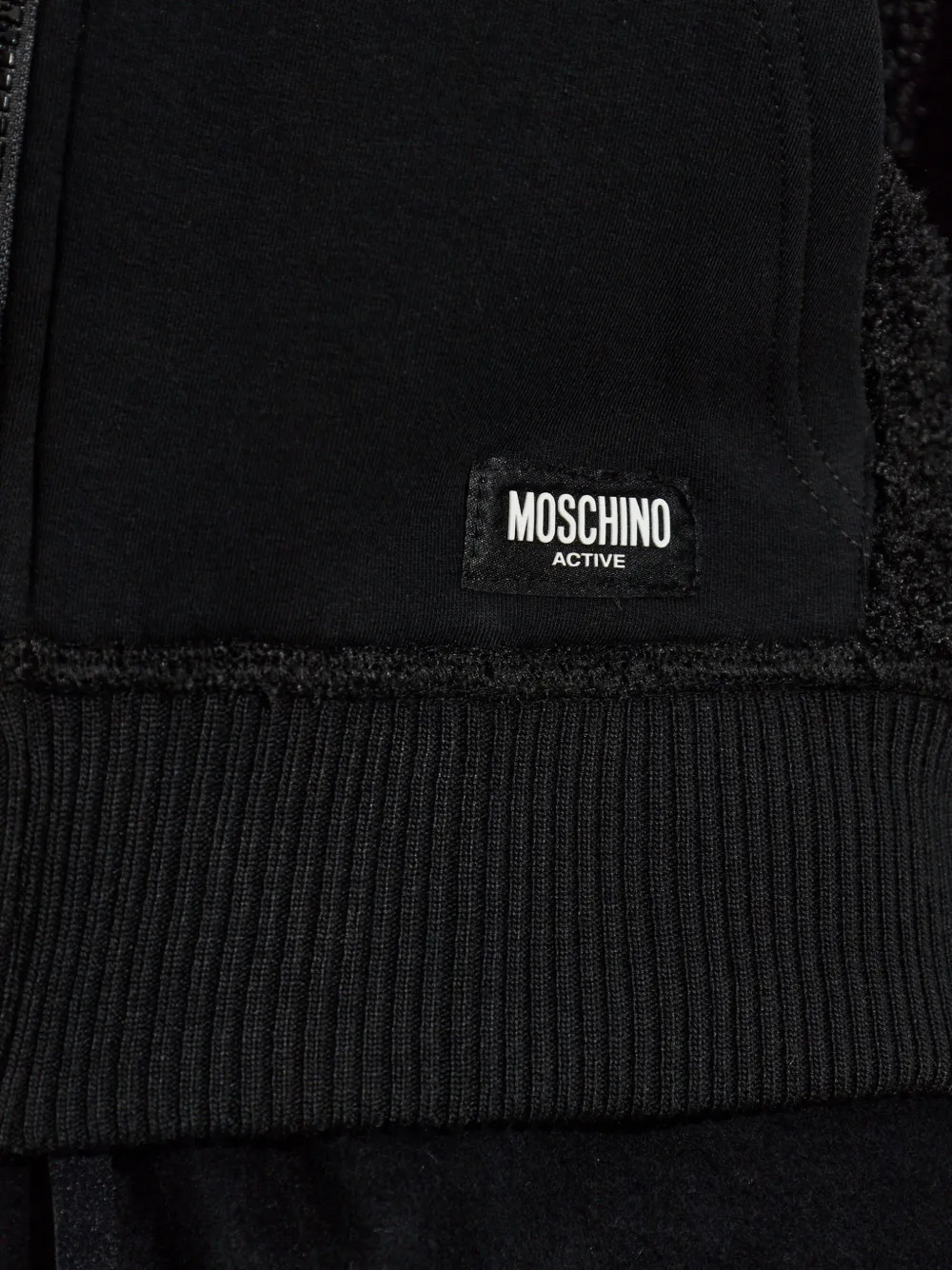 Moschino sherpa fleece sweatshirt Zwart