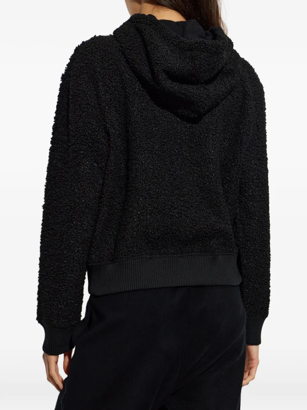 Moschino sherpa fleece sweatshirt Zwart
