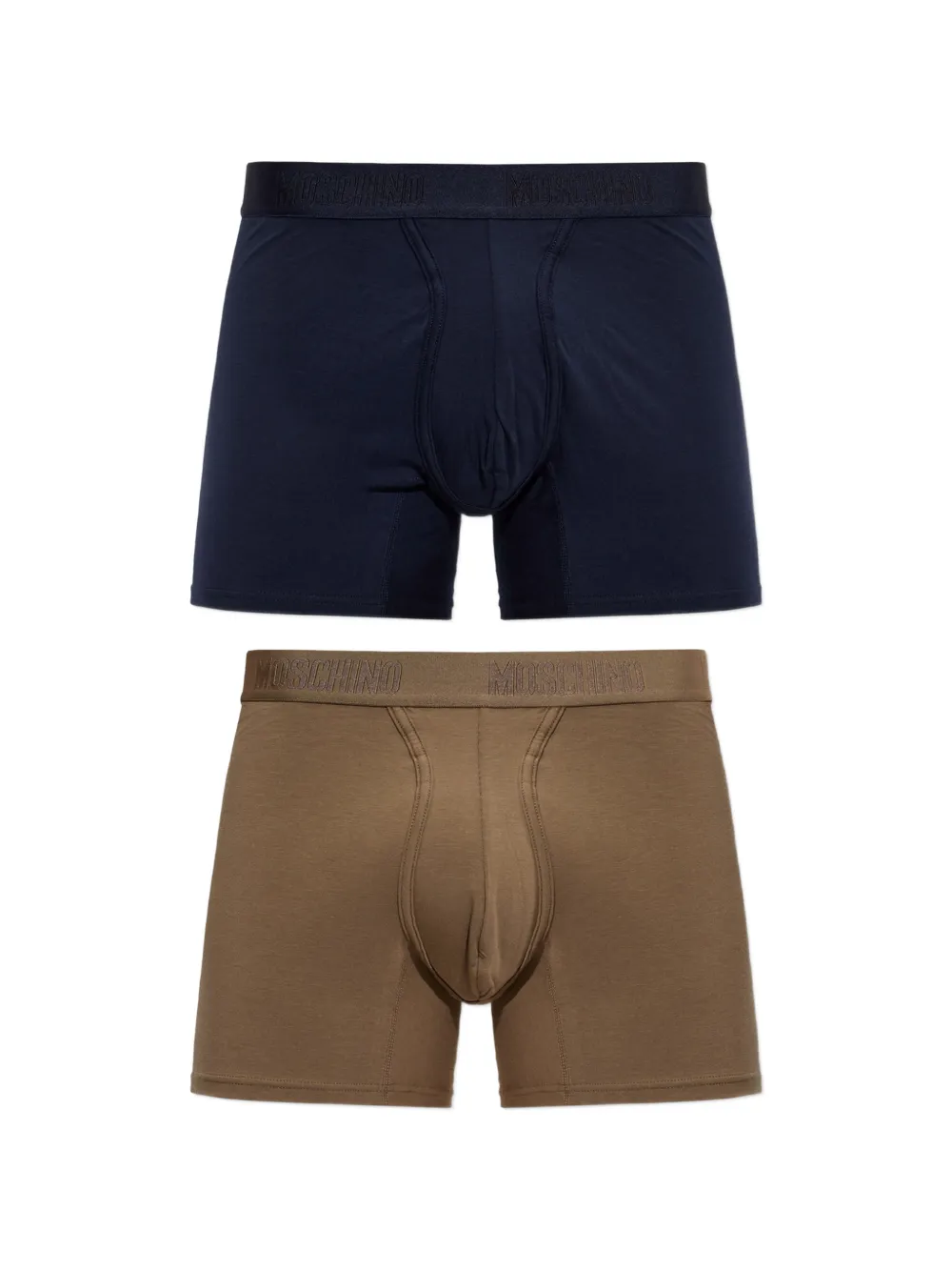 Moschino logo-waistband boxers (set of two) - Blu