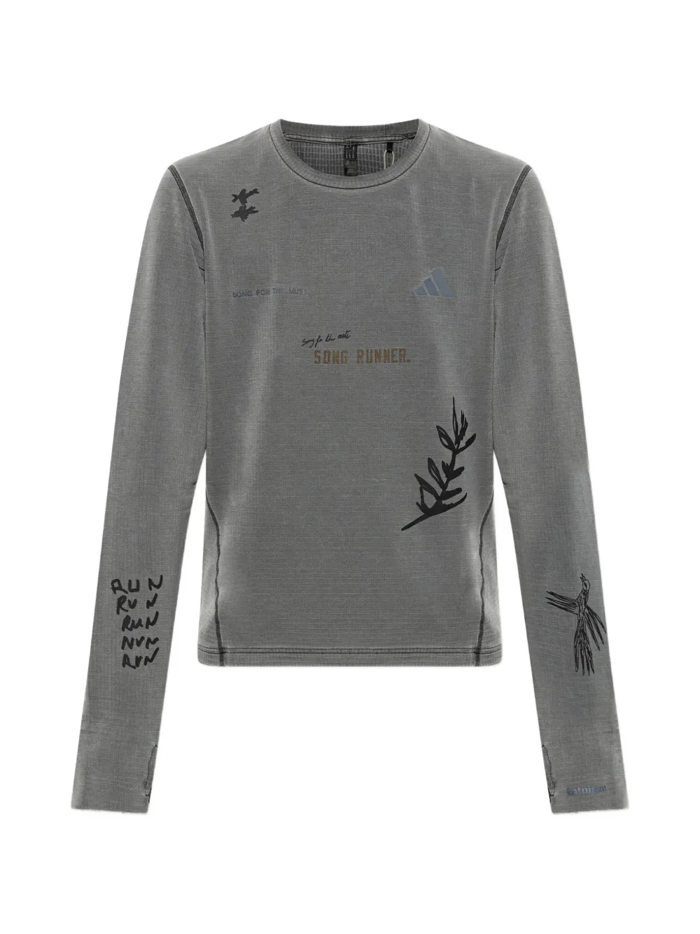 adidas x Song For The Mute running longsleeve T-shirt Grijs