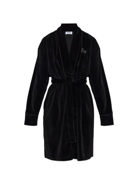 Moschino Active rhinestone-logo dressing gown