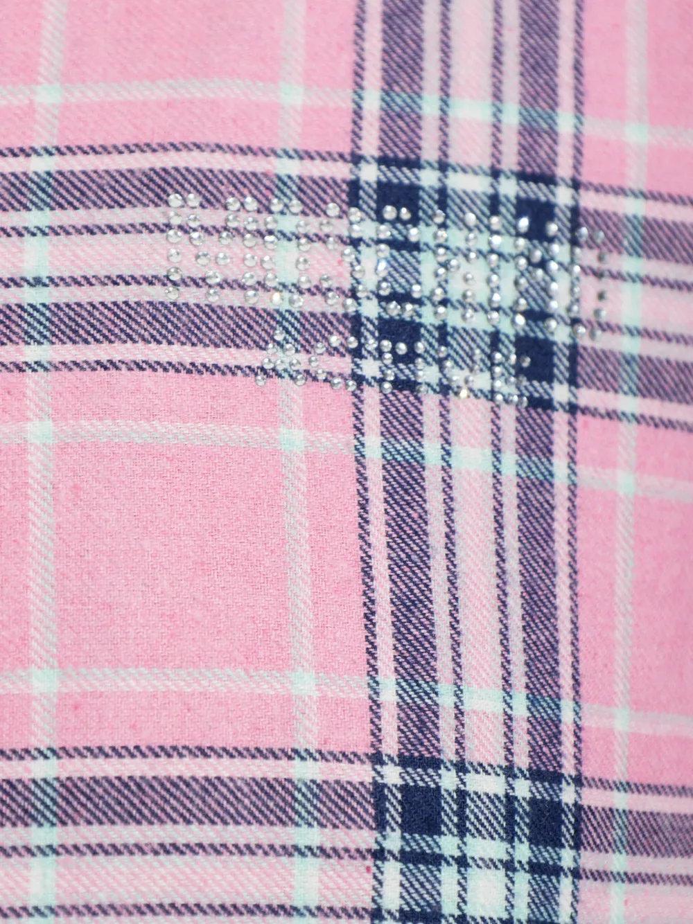 Moschino check-pattern belted pajamas Roze