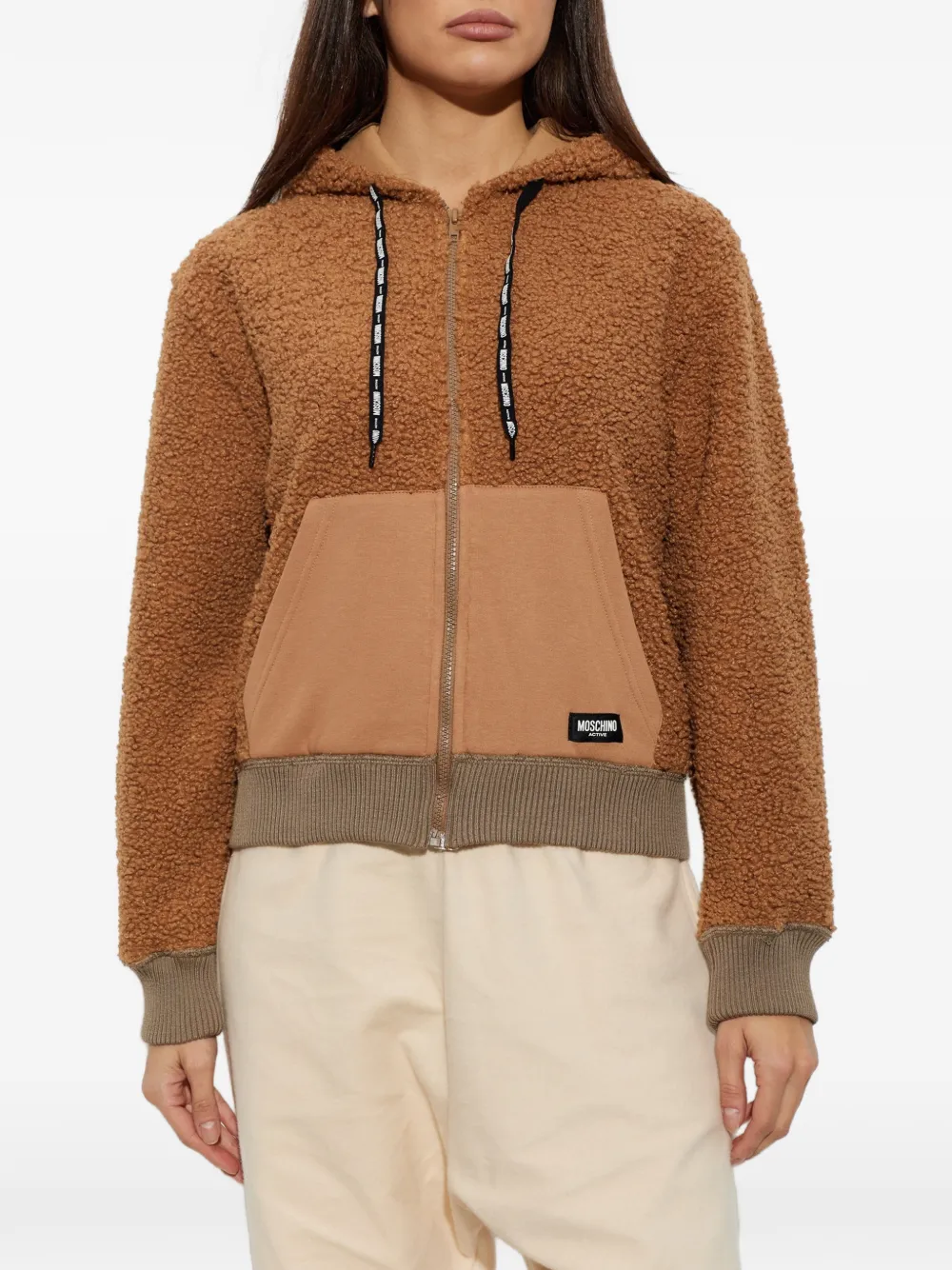 Moschino sherpa fleece sweatshirt Bruin