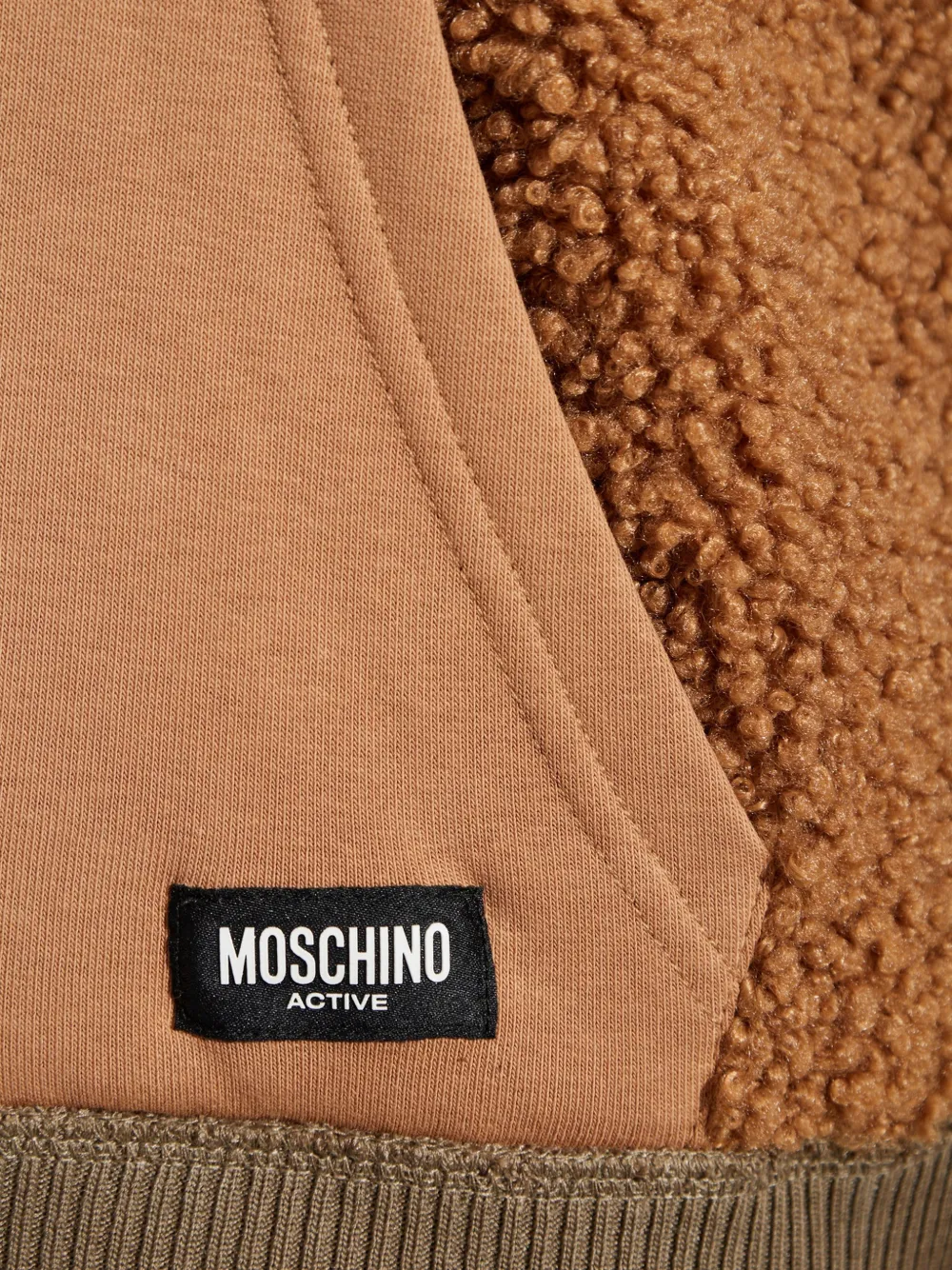 Moschino sherpa fleece sweatshirt Bruin