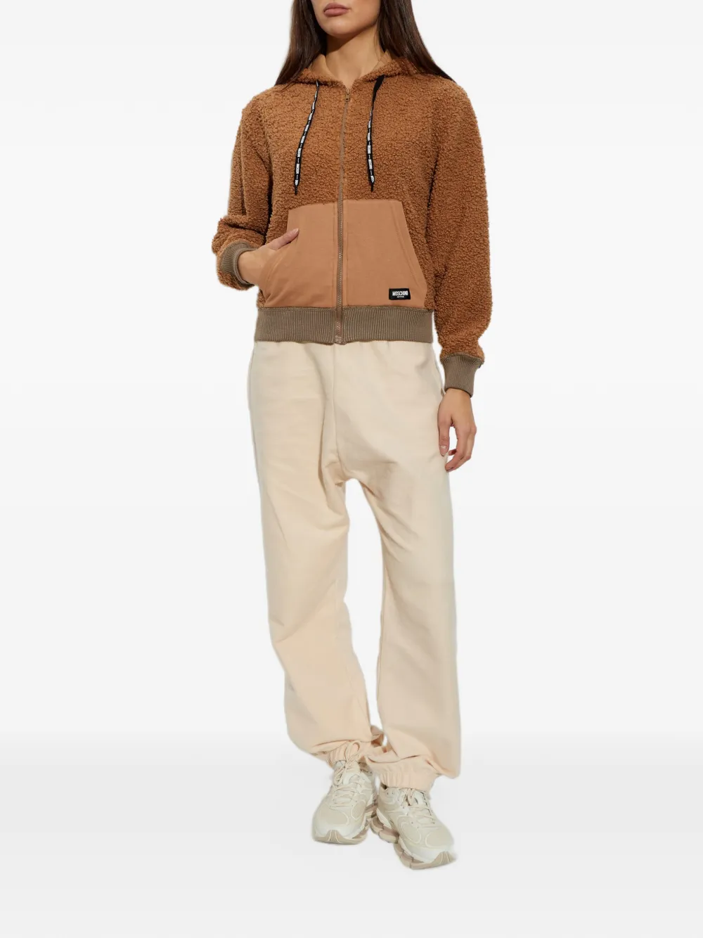 Moschino sherpa fleece sweatshirt Bruin