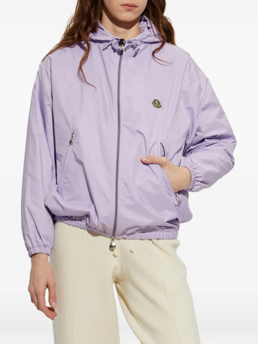 Moncler hooded windbreaker Paars