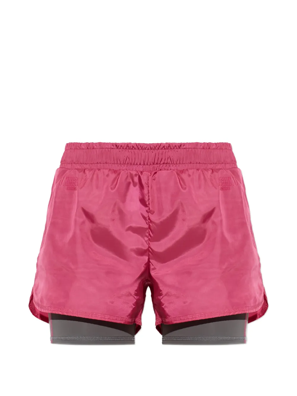 Moschino Active layered performance shorts Roze