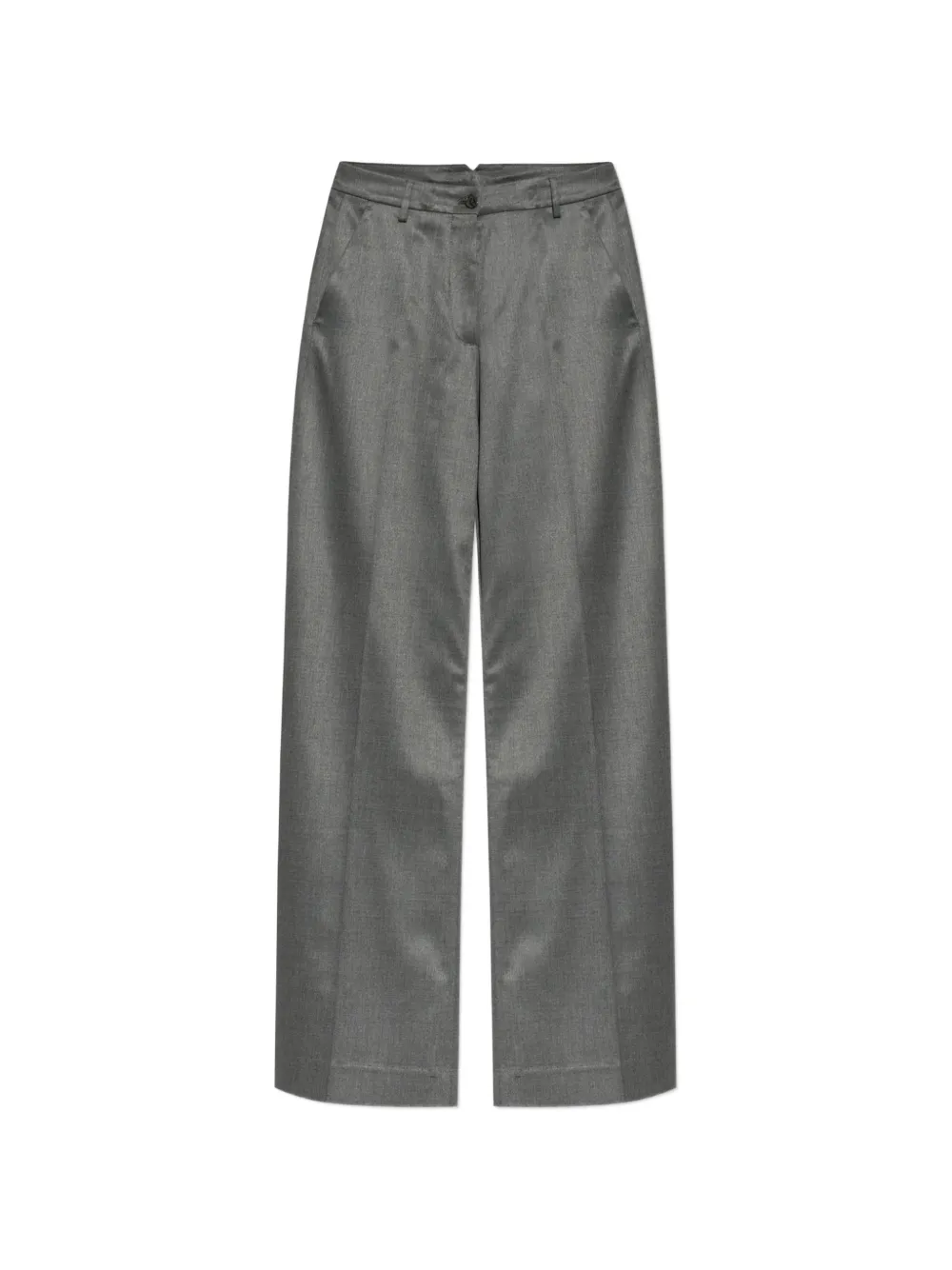 Paul & Shark pressed-crease wide-leg trousers Grijs