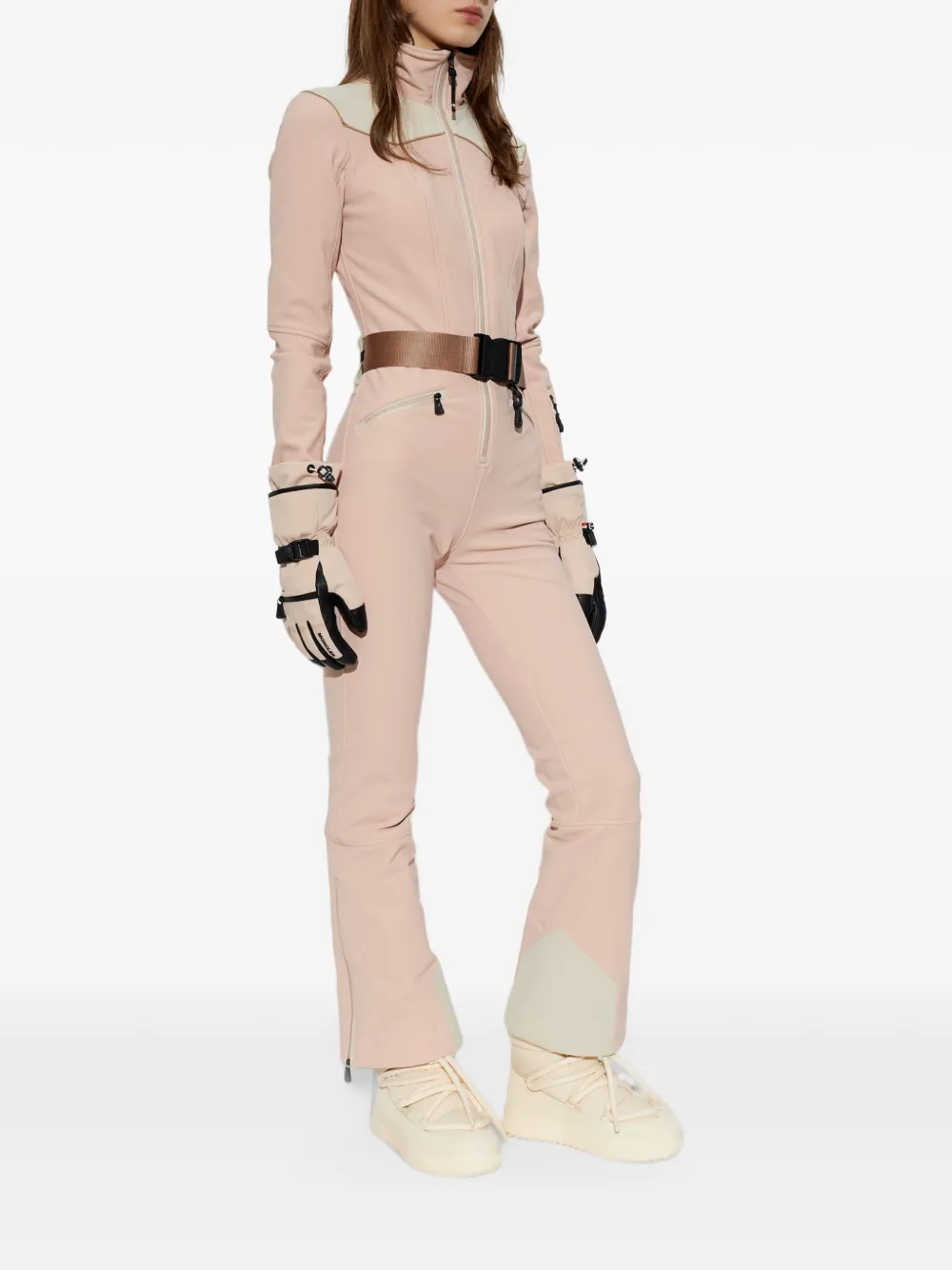 Moncler Grenoble belted ski suit Roze