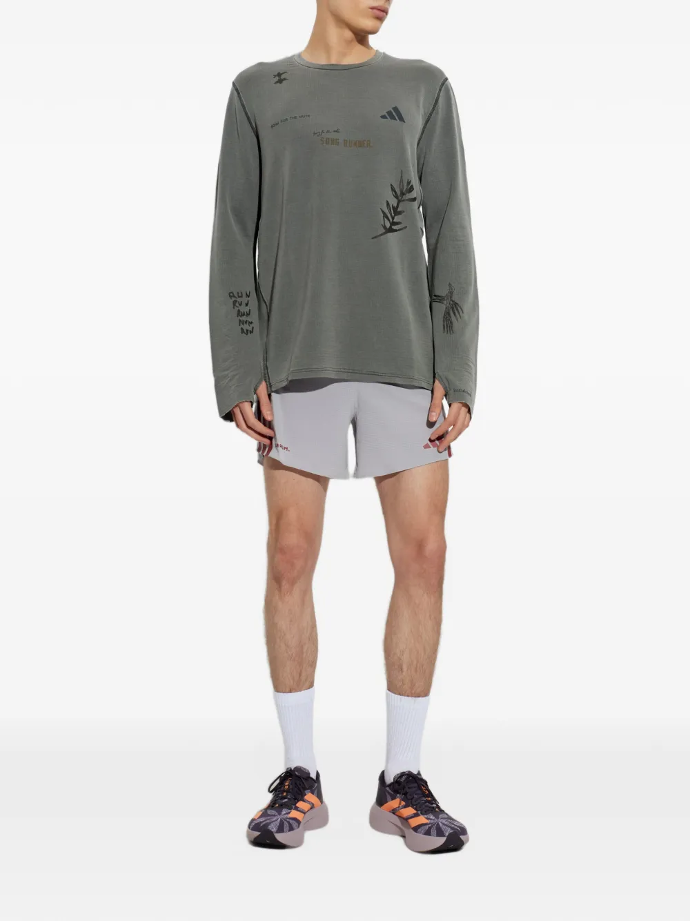 adidas x Labrum running shorts Grijs