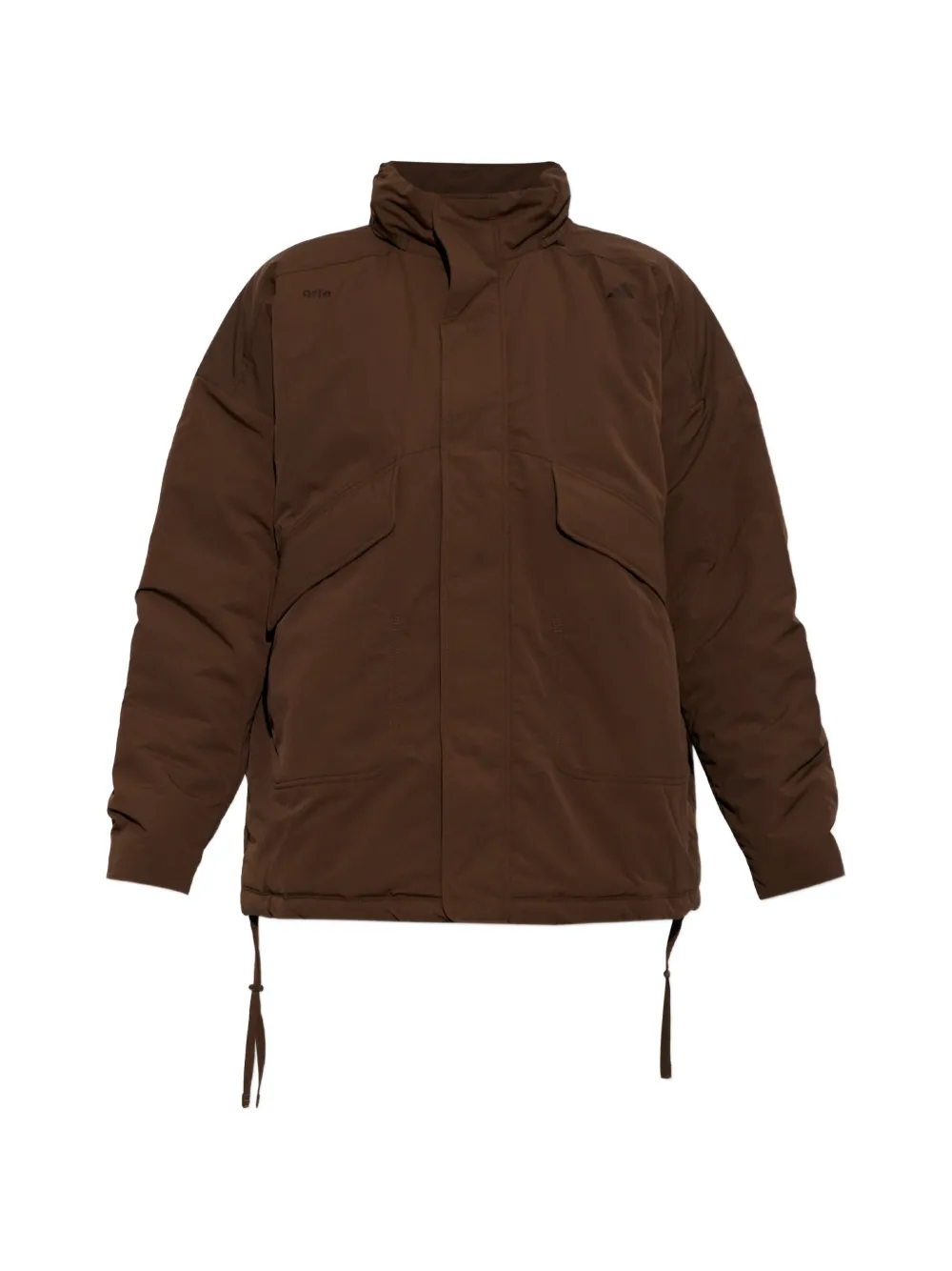 adidas x Arte Antwerp hooded puffed coat Bruin