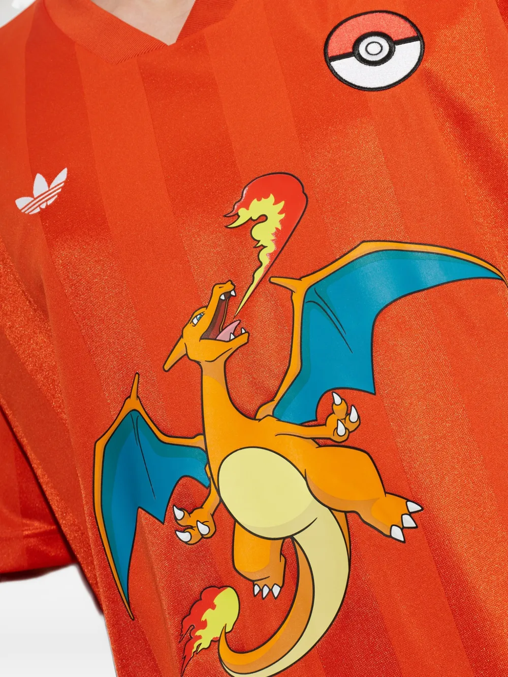 adidas x Pokémon loose jersey T-shirt Oranje