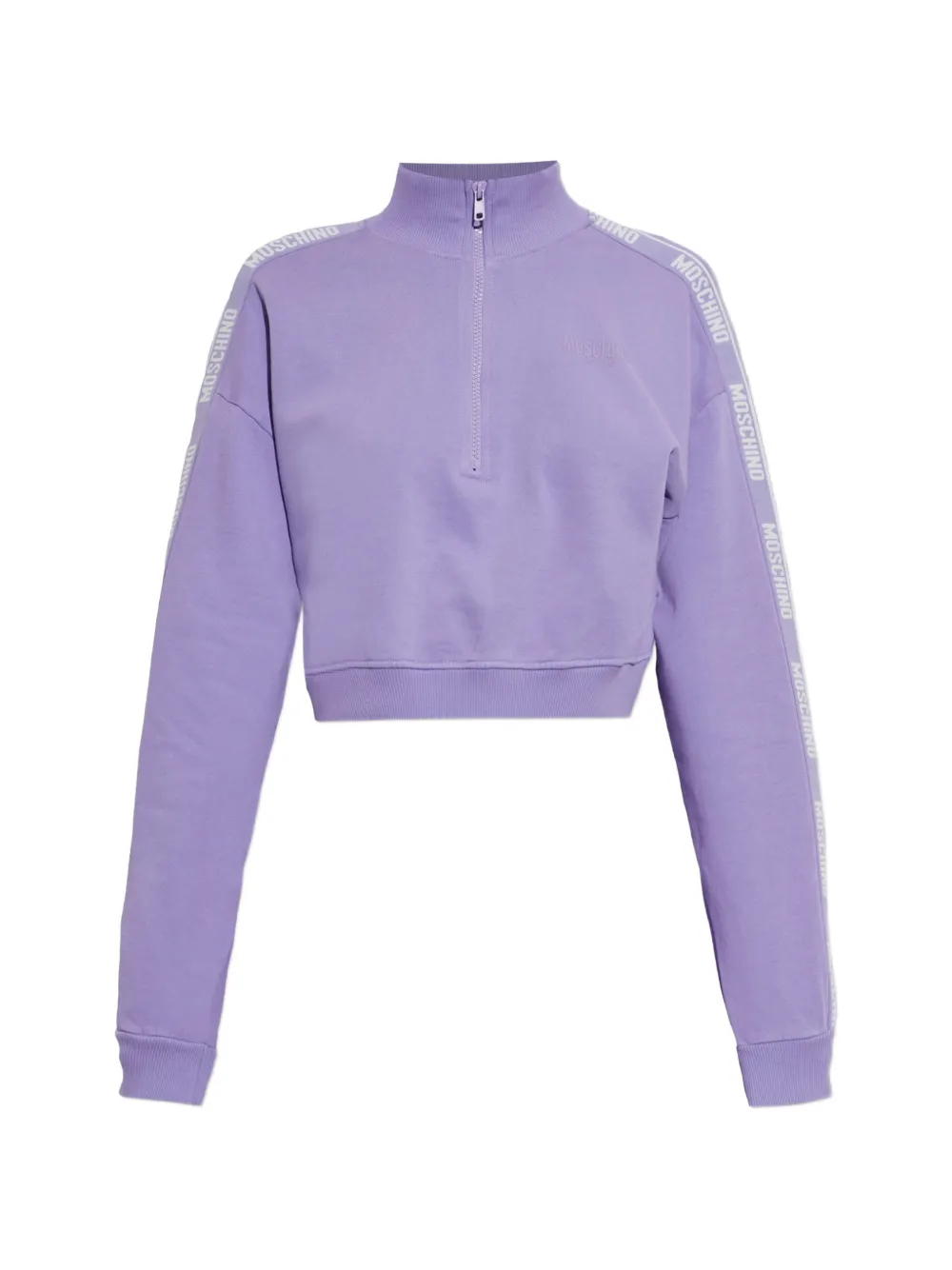Moschino garment-dyed cotton sweatshirt Paars