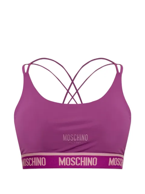 Moschino Active logo-underband sports bra
