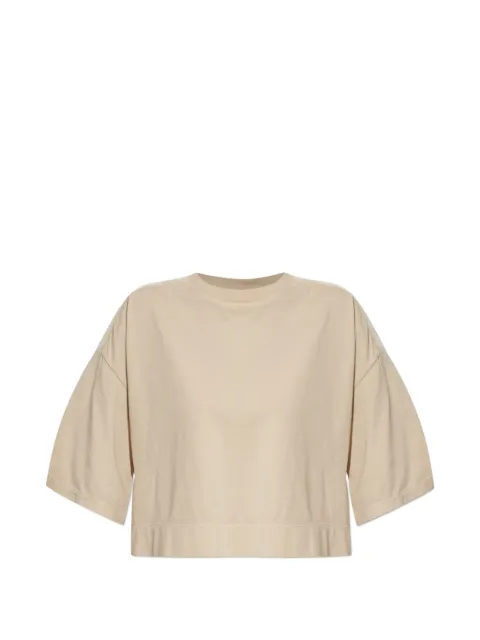 Moschino Crop top in cotton jersey