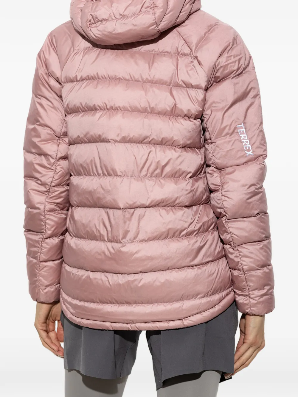 adidas Terrex embroidered-logo jacket Roze